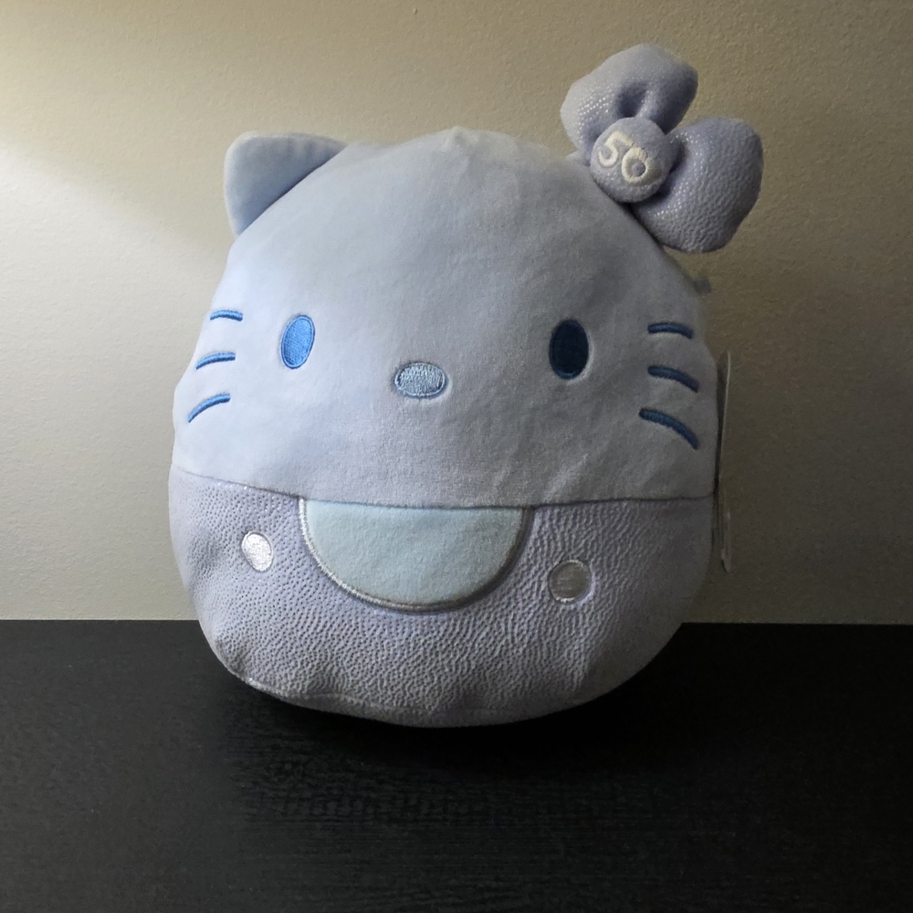 Squishmallows Light Blue 50th Anniversary Hello Kitty